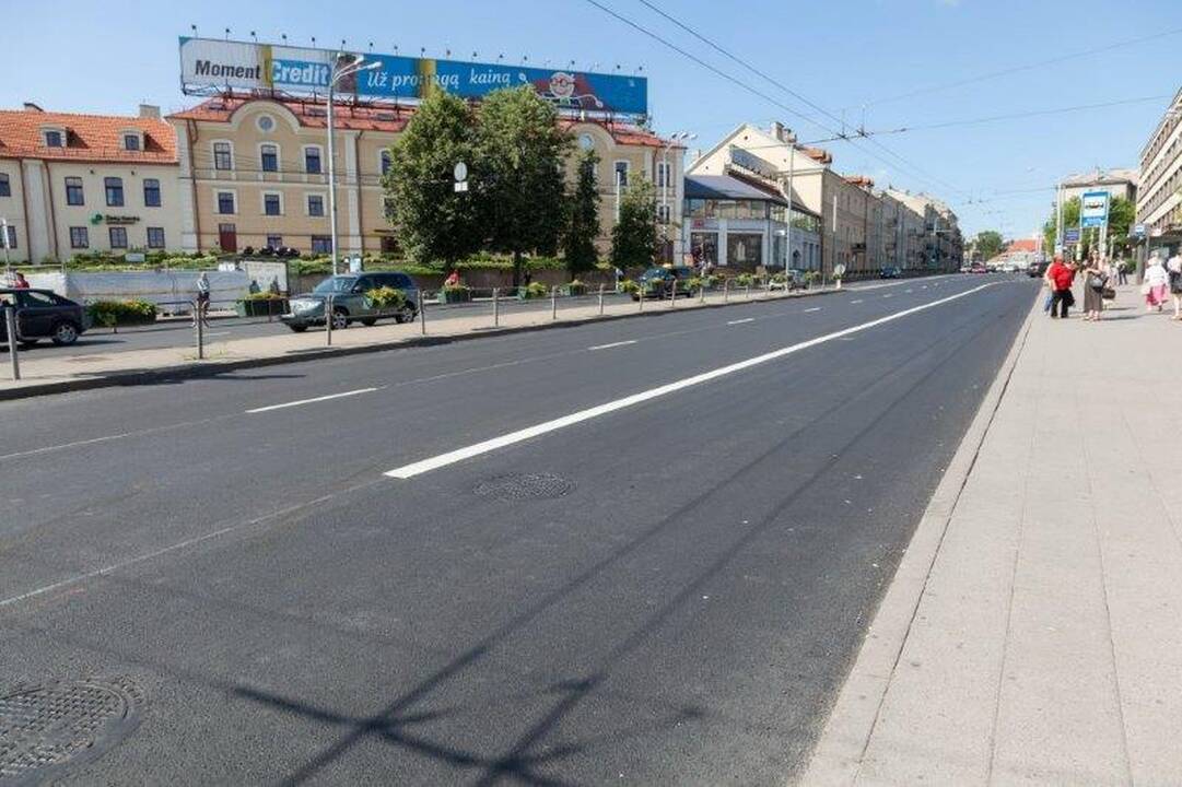 Vilniaus vairuotojai džiaugiasi naujomis gatvėmis