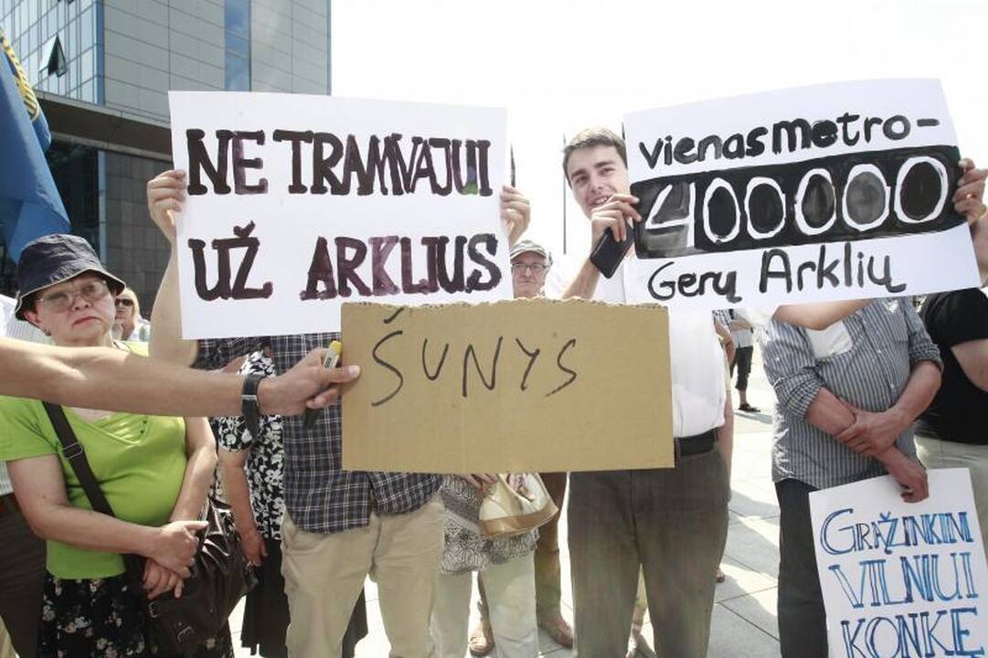 R. Šimašius mitinge: visiškai nesiklausoma žmonių nuomonės