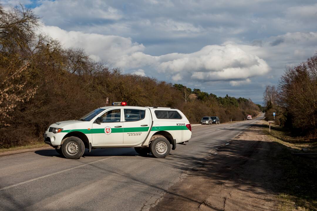 Prie Lapių rastas sprogmuo