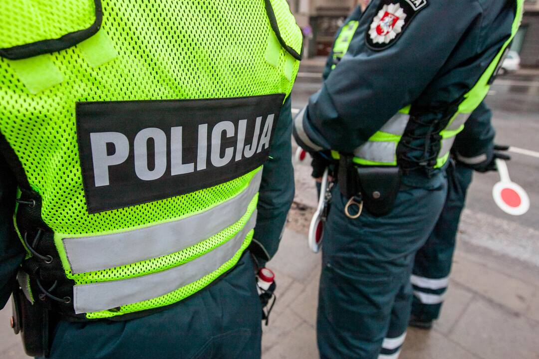Policijos reidas Laisvės al. ir Vytauto pr. sankryžoje