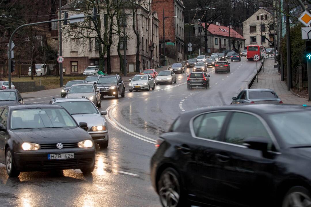 Policijos reidas Laisvės al. ir Vytauto pr. sankryžoje