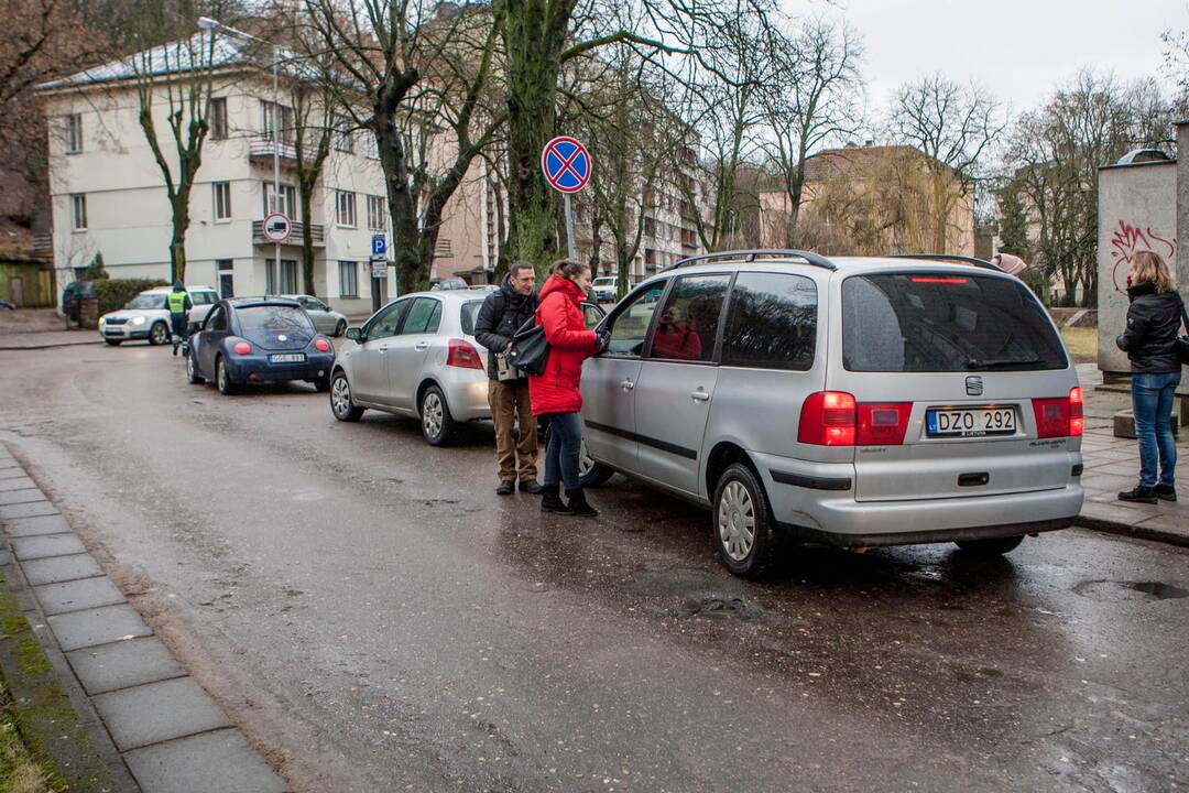 Policijos reidas Laisvės al. ir Vytauto pr. sankryžoje
