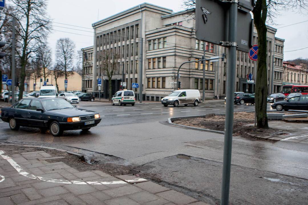 Policijos reidas Laisvės al. ir Vytauto pr. sankryžoje