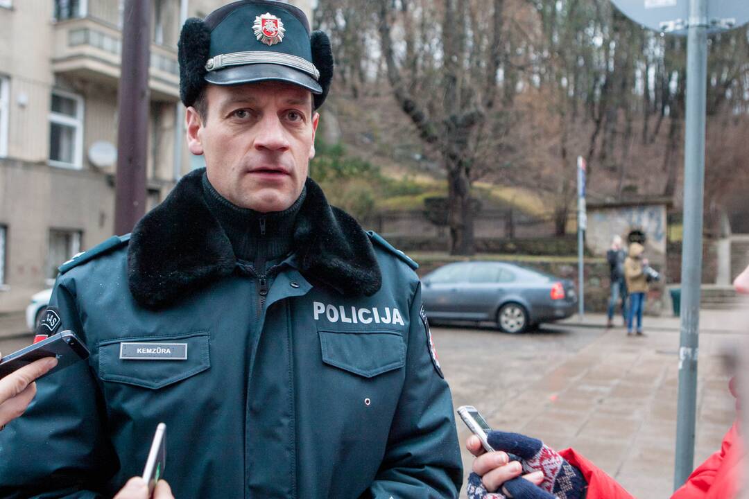 Policijos reidas Laisvės al. ir Vytauto pr. sankryžoje