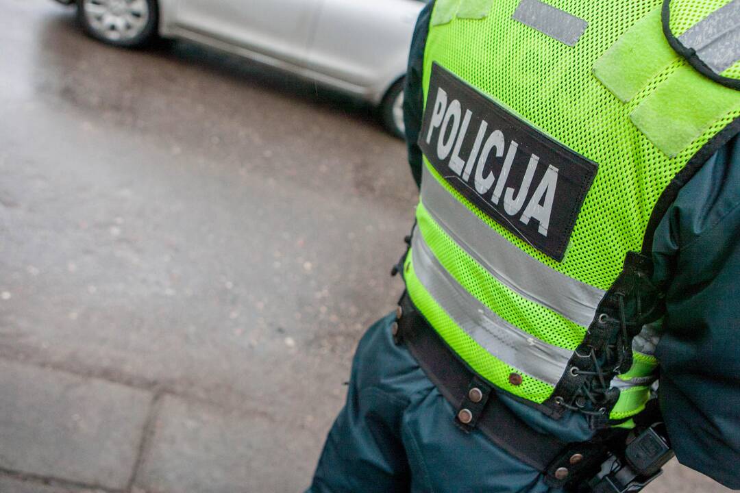 Policijos reidas Laisvės al. ir Vytauto pr. sankryžoje