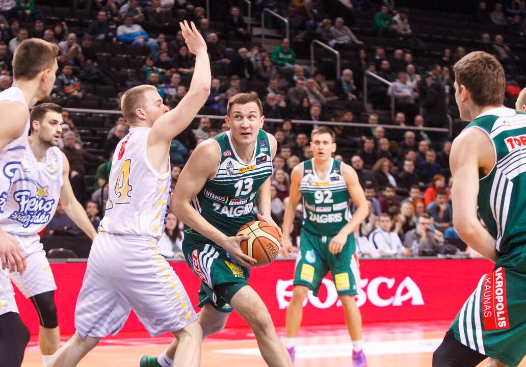 LKL rungtynės "Žalgiris - Pieno žvaigždės"