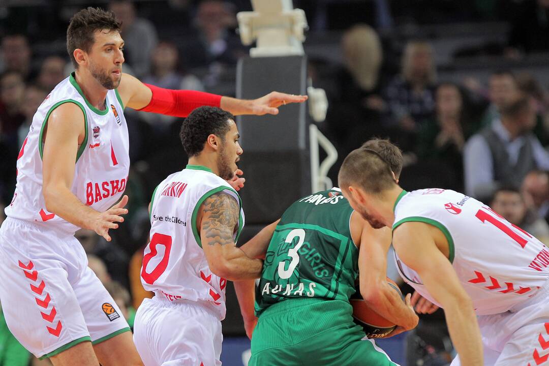 Eurolyga: „Žalgiris“ – Vitorijos „Baskonia“ 78:73