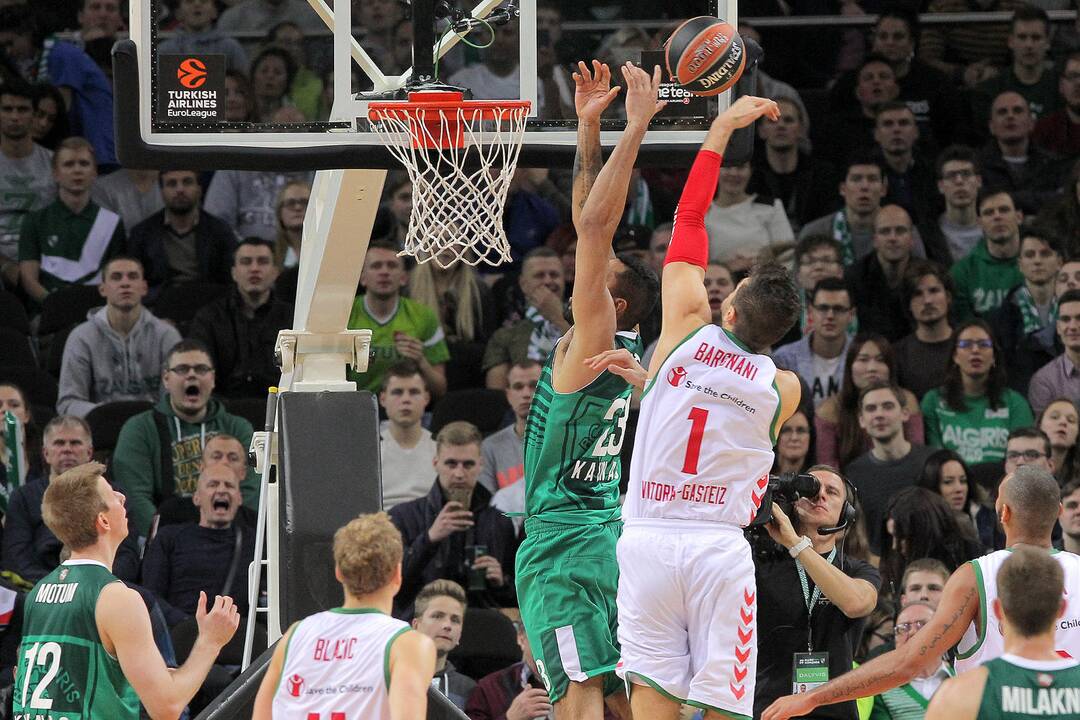 Eurolyga: „Žalgiris“ – Vitorijos „Baskonia“ 78:73