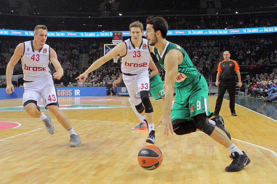Eurolyga: „Žalgiris“ – „Brose Bamberg“ 86:72