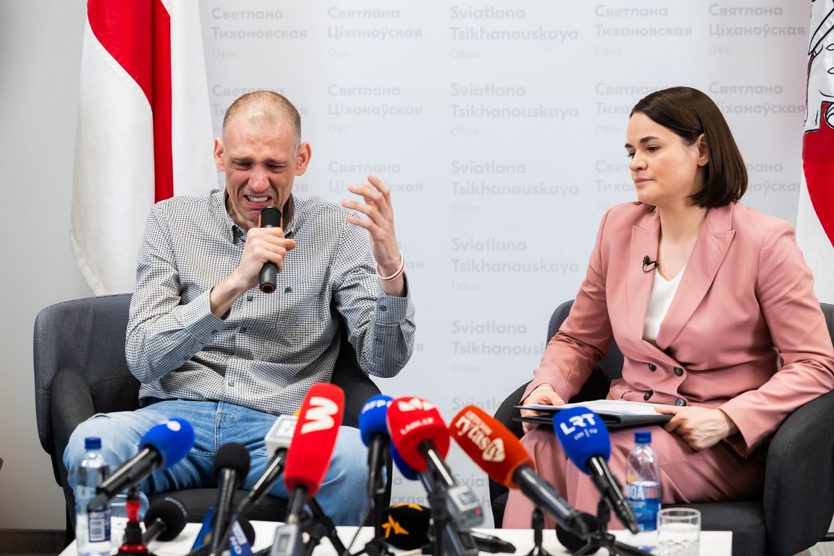 Sviatlanos Cichanouskajos spaudos konferencija