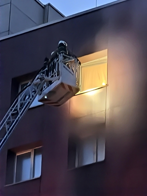 Didelis gaisras Klaipėdos daugiabutyje