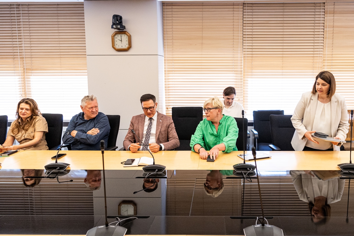 TS-LKD frakcijos posėdis, kuriame dalyvauja ministrė Popovienė