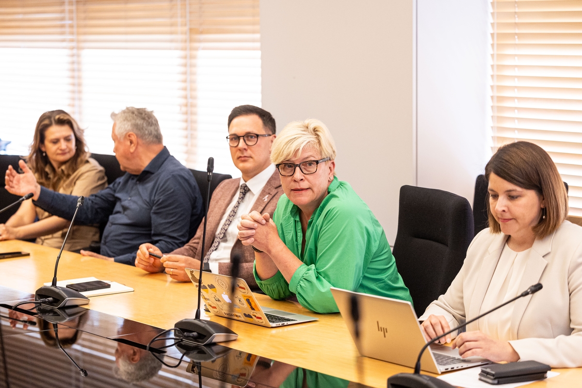 TS-LKD frakcijos posėdis, kuriame dalyvauja ministrė Popovienė