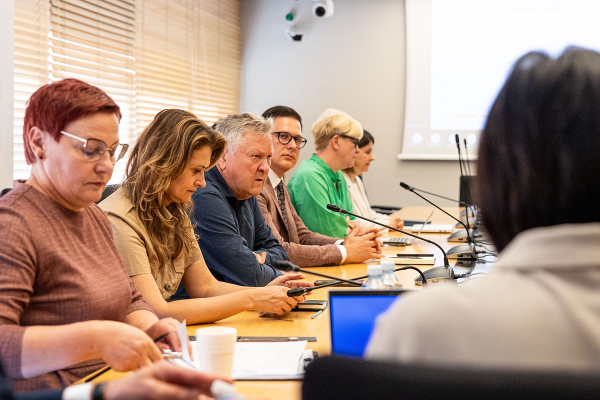 TS-LKD frakcijos posėdis, kuriame dalyvauja ministrė Popovienė