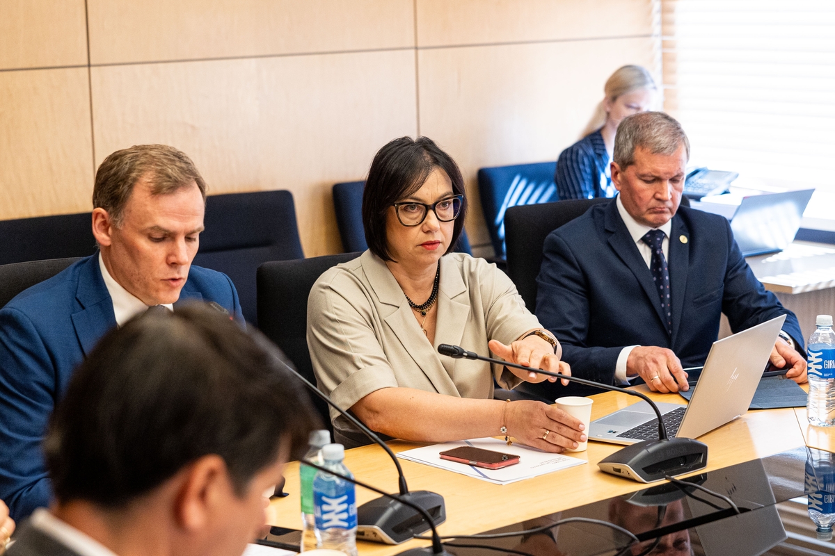 TS-LKD frakcijos posėdis, kuriame dalyvauja ministrė Popovienė
