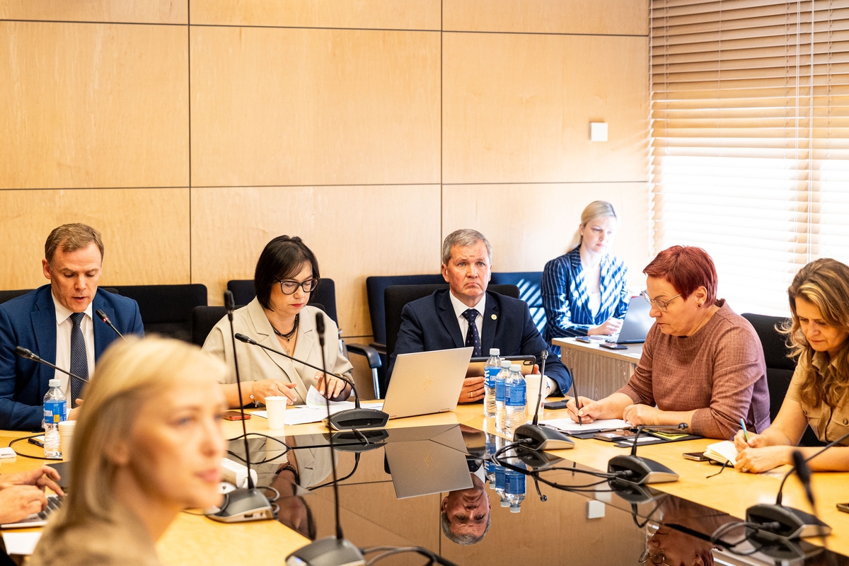 TS-LKD frakcijos posėdis, kuriame dalyvauja ministrė Popovienė