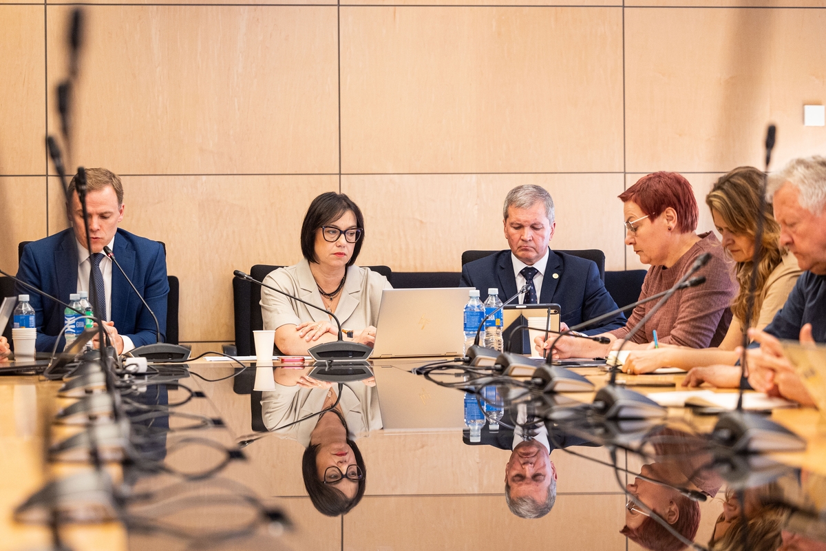 TS-LKD frakcijos posėdis, kuriame dalyvauja ministrė Popovienė