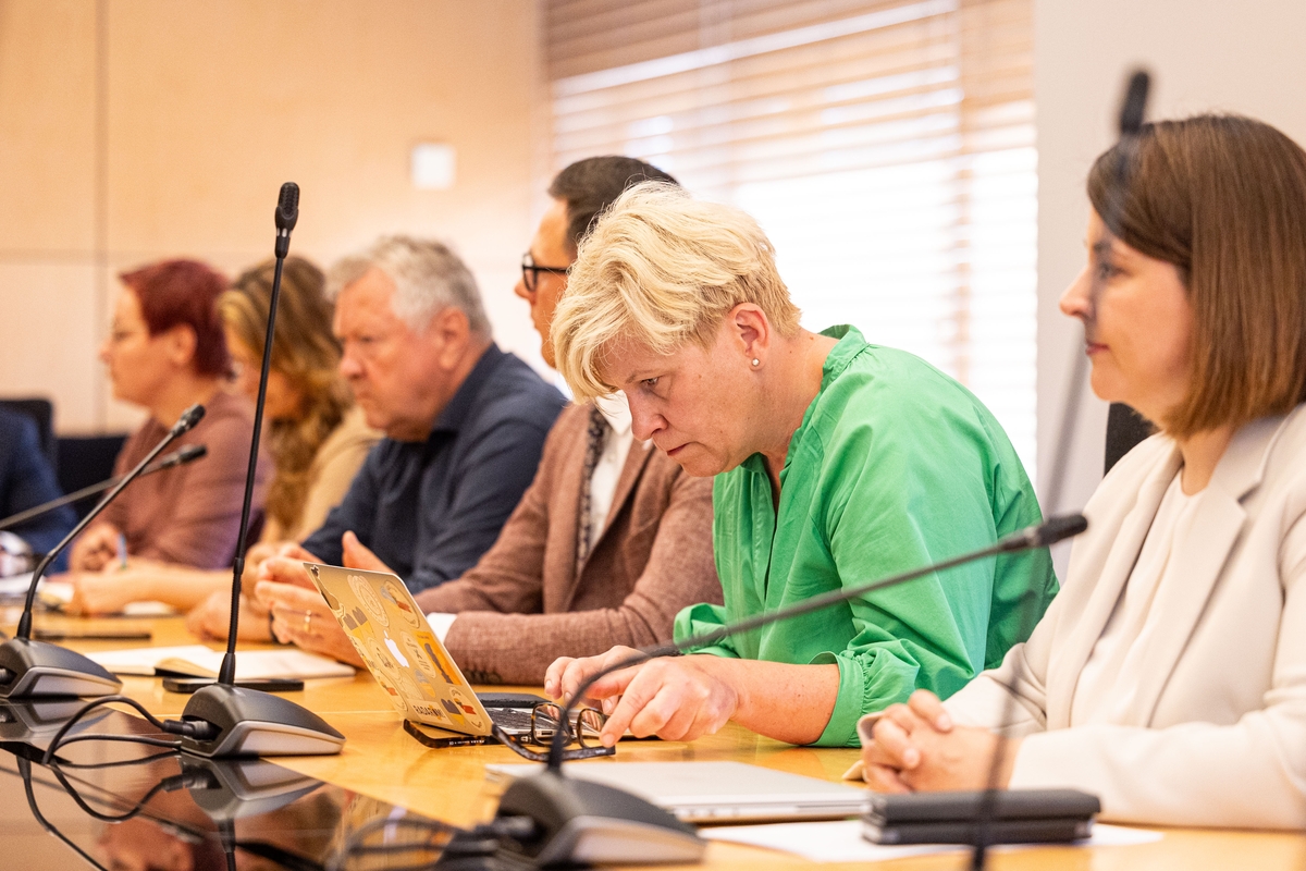 TS-LKD frakcijos posėdis, kuriame dalyvauja ministrė Popovienė