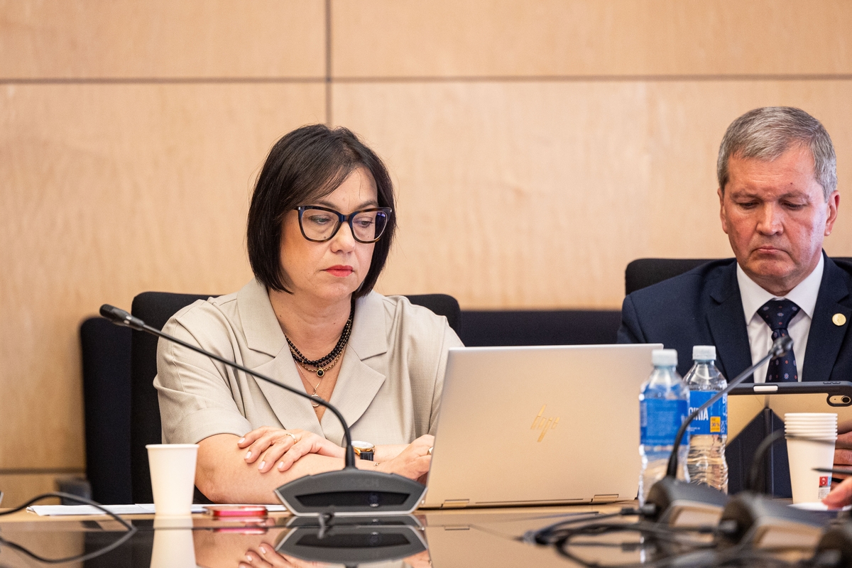 TS-LKD frakcijos posėdis, kuriame dalyvauja ministrė Popovienė