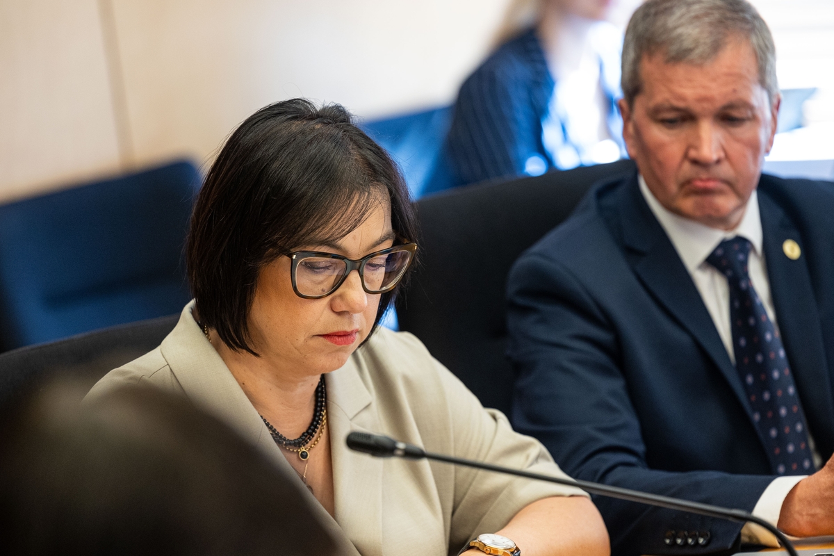 TS-LKD frakcijos posėdis, kuriame dalyvauja ministrė Popovienė