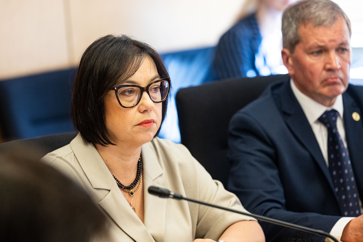 TS-LKD frakcijos posėdis, kuriame dalyvauja ministrė Popovienė