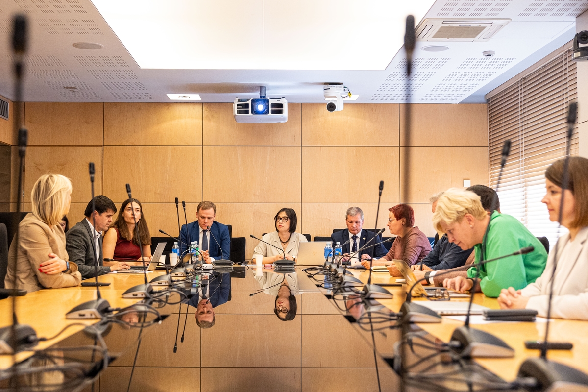 TS-LKD frakcijos posėdis, kuriame dalyvauja ministrė Popovienė