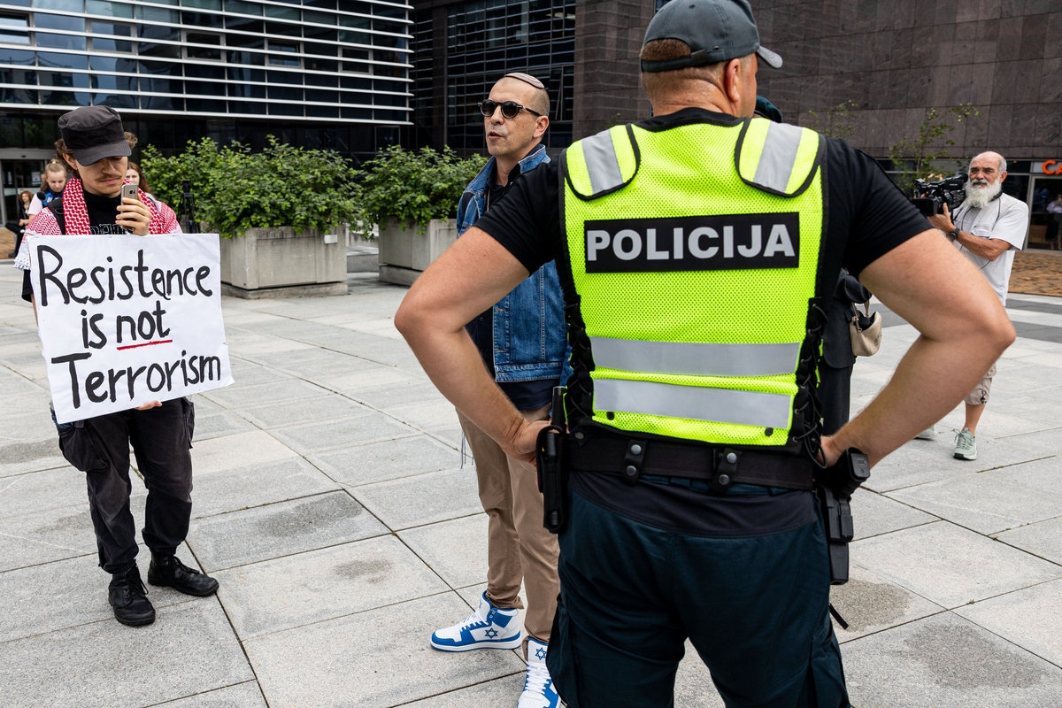 Demonstracija prieš badą Gazos Ruože