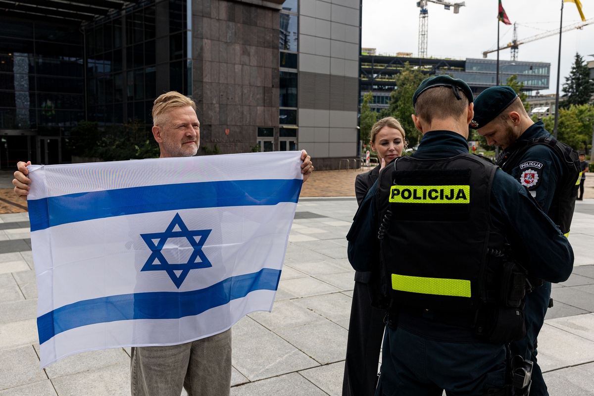 Demonstracija prieš badą Gazos Ruože