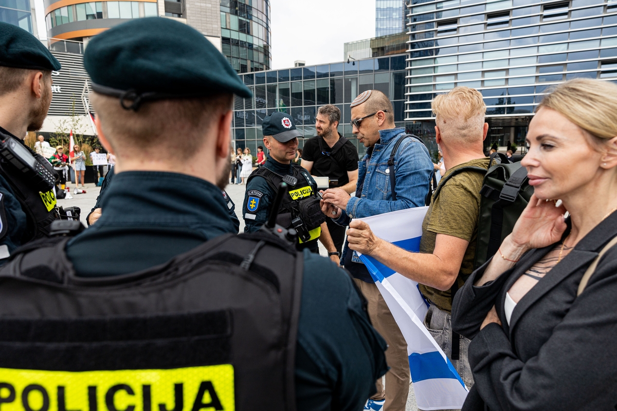 Demonstracija prieš badą Gazos Ruože