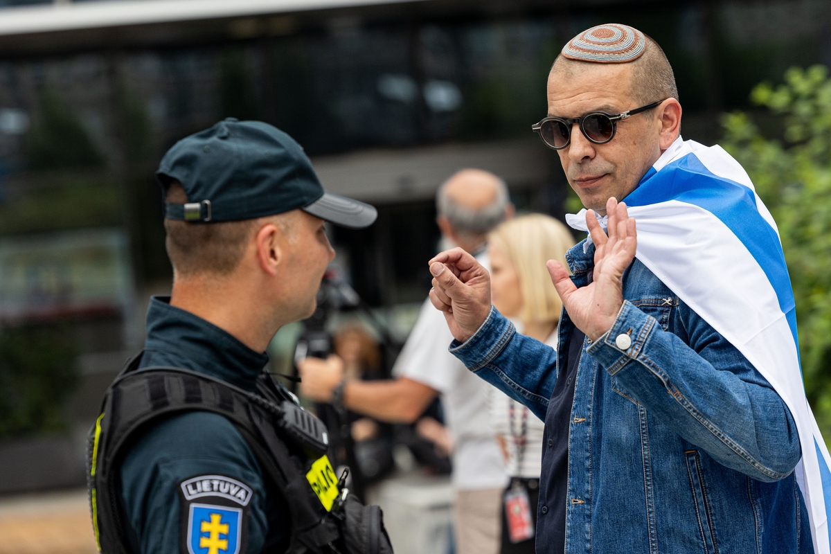 Demonstracija prieš badą Gazos Ruože