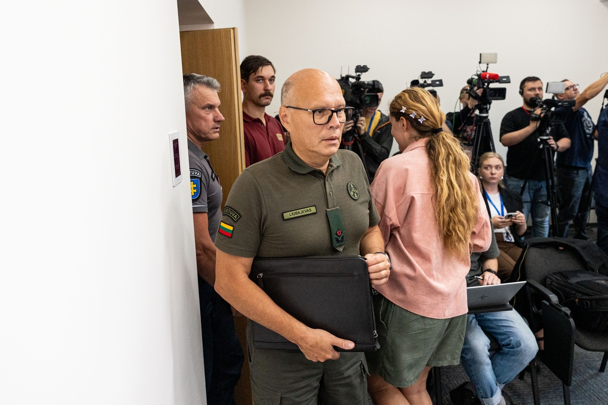 Spaudos konferencija dėl į Lietuvą įskridusio bepiločio orlaivio