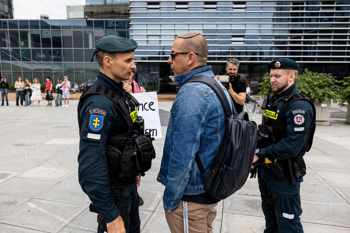 Demonstracija prieš badą Gazos Ruože