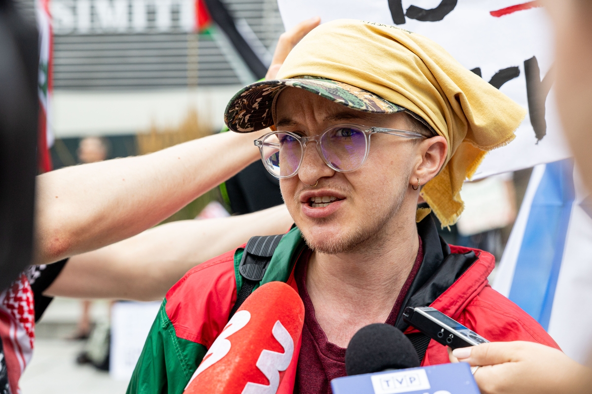 Demonstracija prieš badą Gazos Ruože