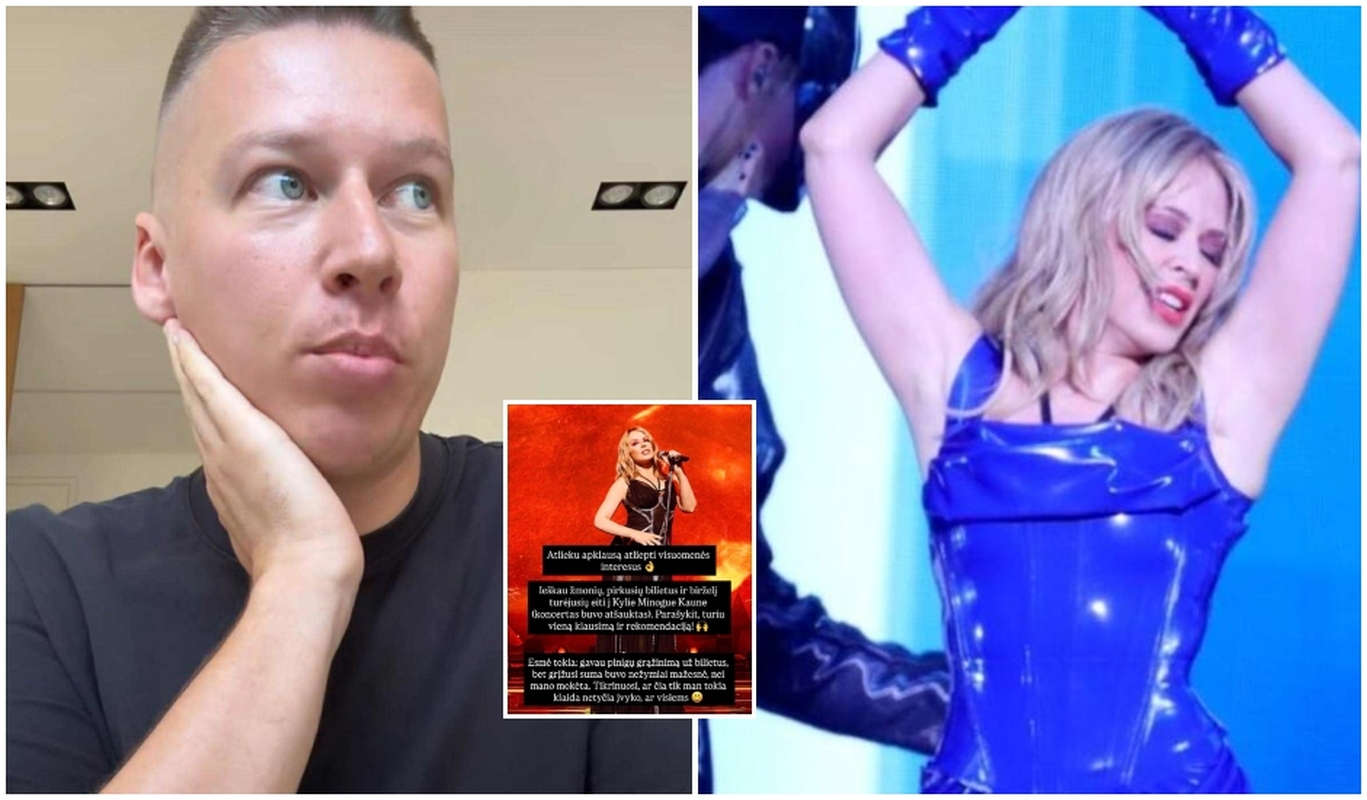 „Pričiupau juos“: Makalius atskleidė atšaukto Kylie Minogue koncerto bilietų platintojo aferą? 