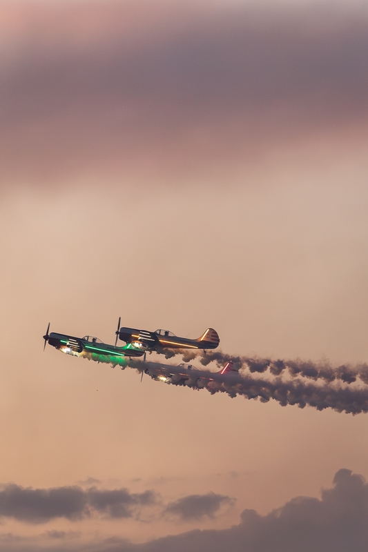 Vakarinė aviacijos šventės dalis