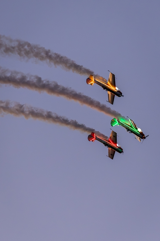 Vakarinė aviacijos šventės dalis