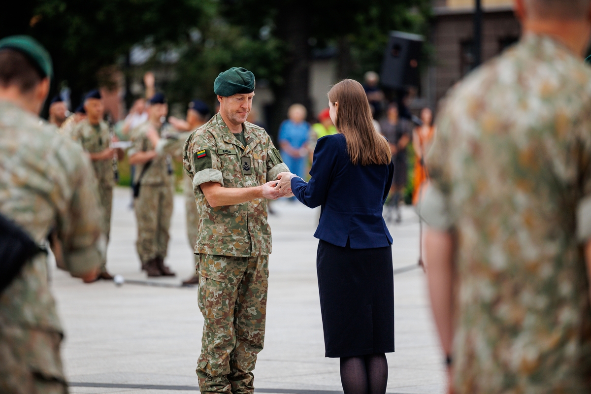 Sausumos pajėgų vado pasikeitimo ceremonija Kaune 