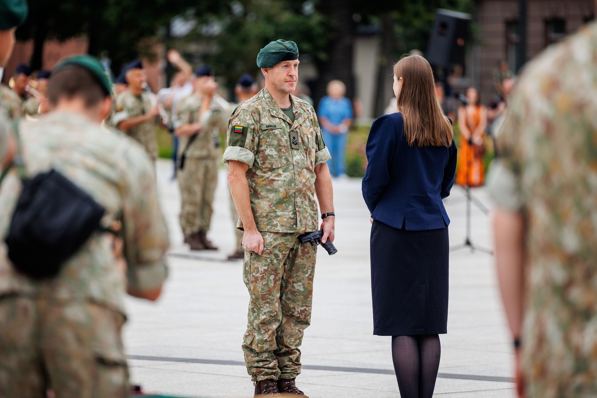 Sausumos pajėgų vado pasikeitimo ceremonija Kaune 