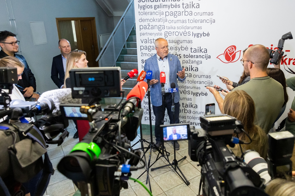 LSDP susitiko su Lietuvos valstiečių ir žaliųjų sąjunga