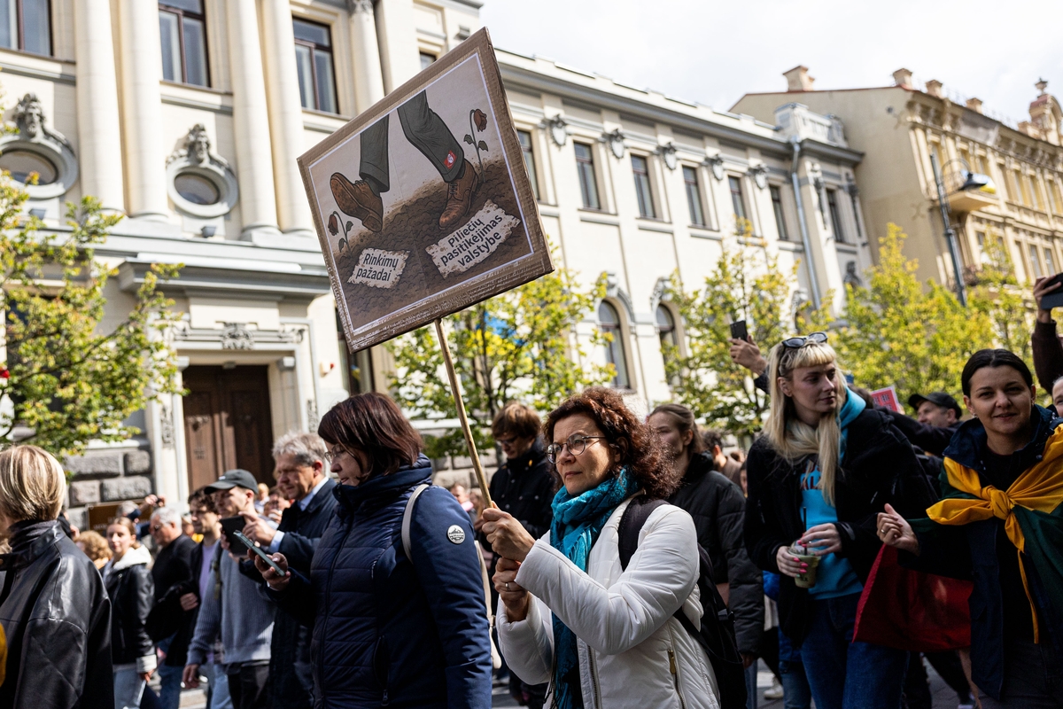 Protesto „Gėdos diena“ eisena