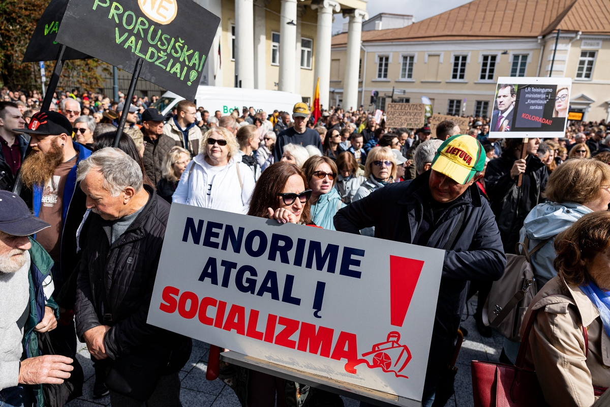Sostinėje – protestas „Gėdos diena“