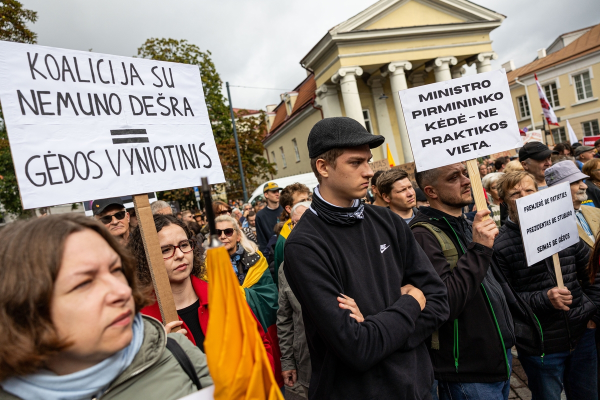 Sostinėje – protestas „Gėdos diena“