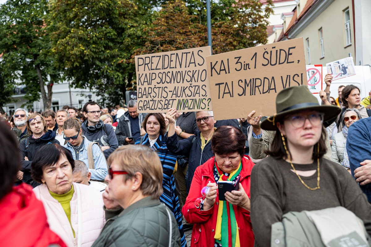 Sostinėje – protestas „Gėdos diena“