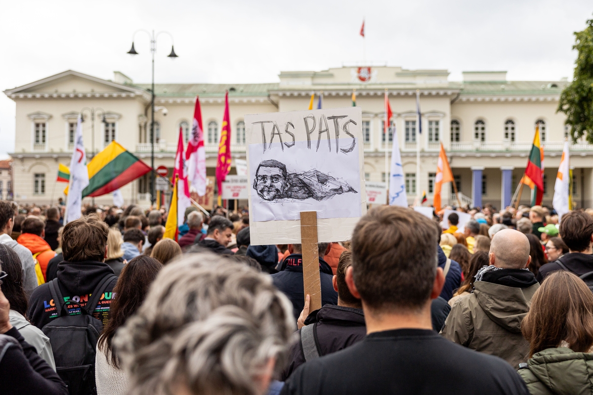 Sostinėje – protestas „Gėdos diena“