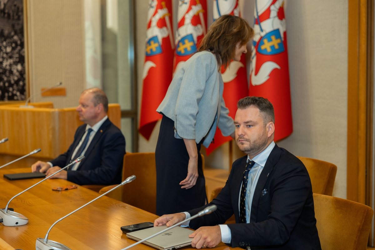  Seimo opozicijos frakcijos posėdis su kandidatais į ministrus