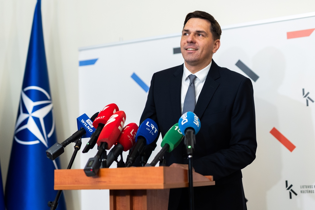Kultūros ministras Ignotas Adomavičius susitiko su žiniasklaidos atstovais