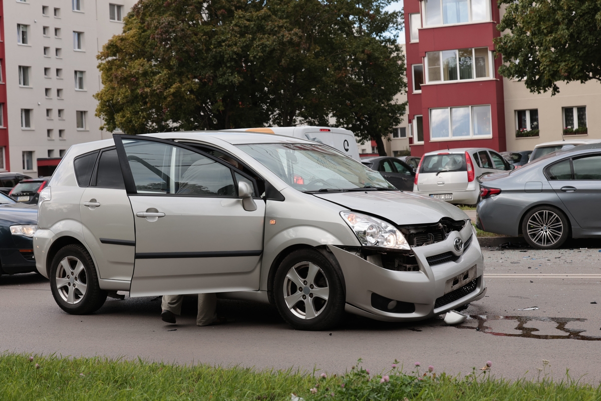 P. Lukšio g. – smarki avarija