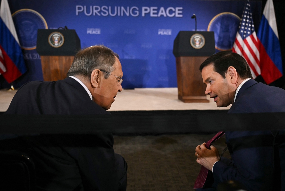Sergejus Lavrovas ir Marco Rubio