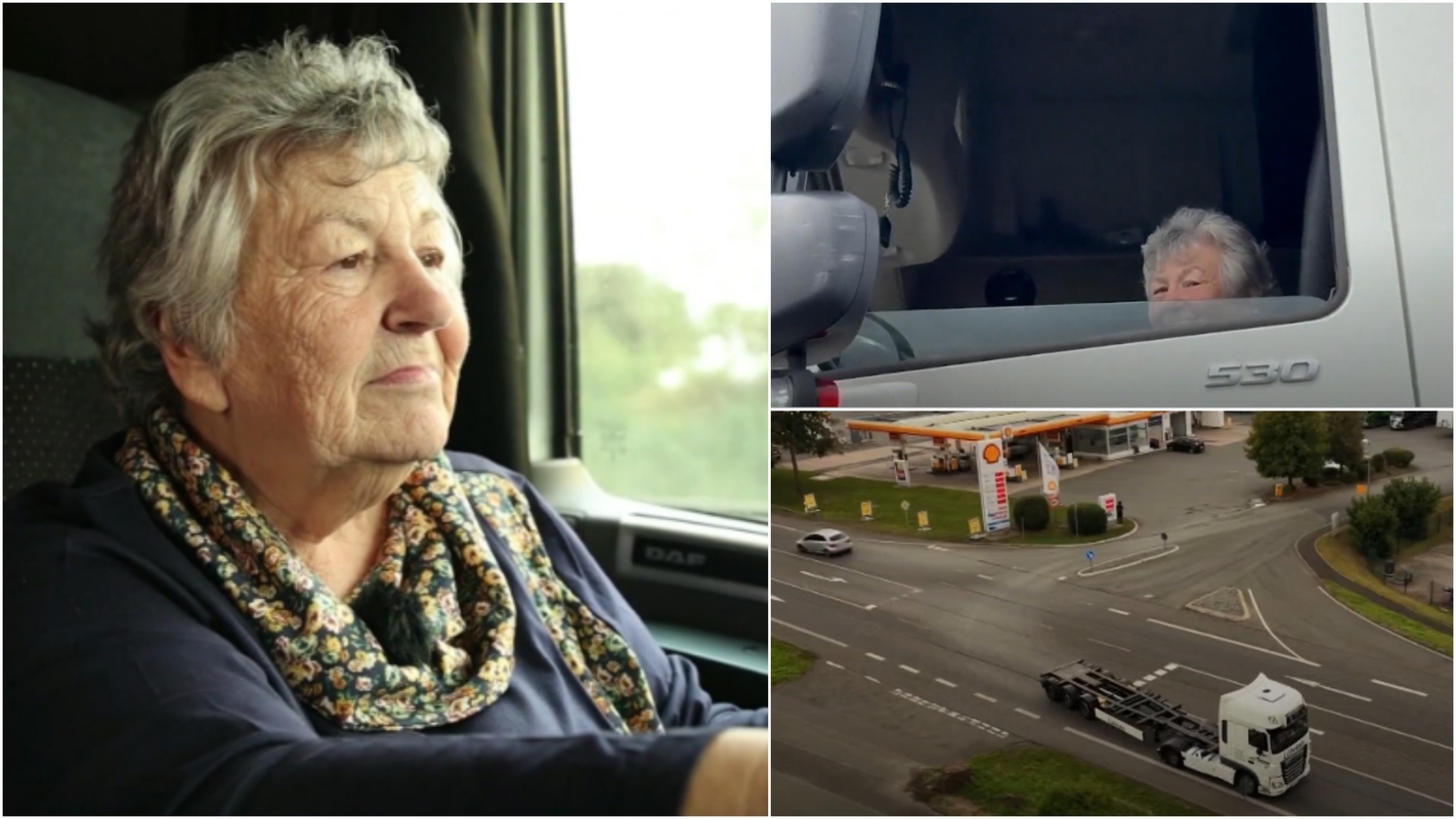 Susipažinkite su vyriausia vilkiko vairuotoja: 76-erių močiutė neplanuoja sustoti