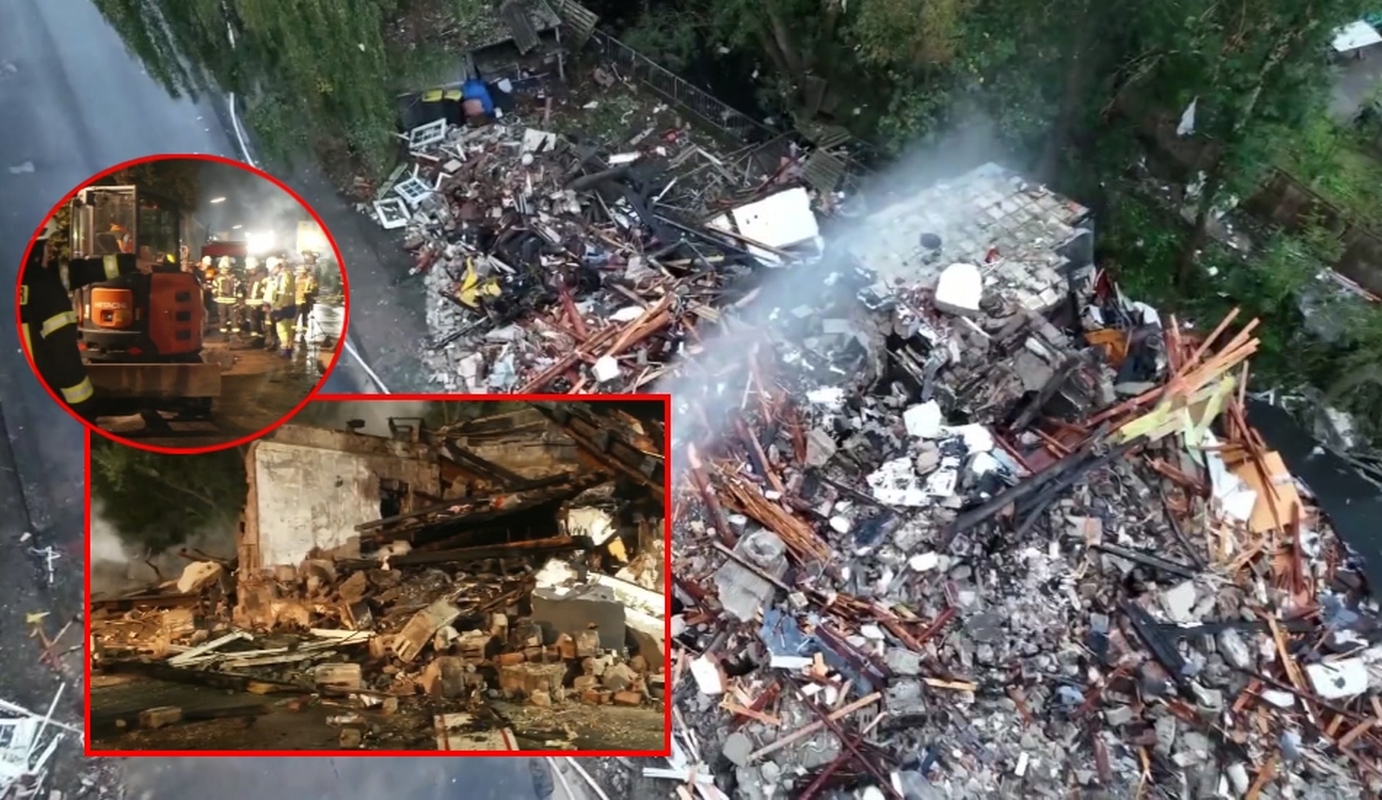 Gyvenamąjį namą nušlavė sprogimas: nukentėjo apie dešimt žmonių